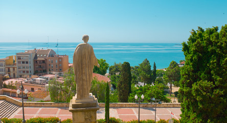Tarragona, view on Mediterranean Sea, Costa Daurada, Catalonia, Spain