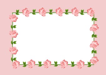 Rose frame background
