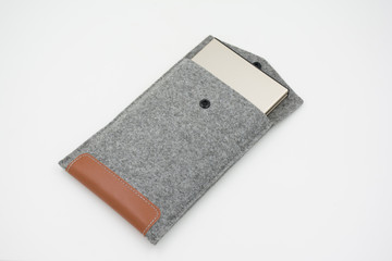 Velvet bag, pouch for external hard disk