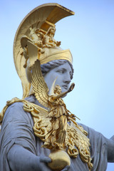 Naklejka premium Statue of Pallas Athena in Vienna, Austria