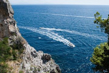Boats Amalfi Coast peninsula