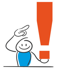 Stick Figure Series Blue