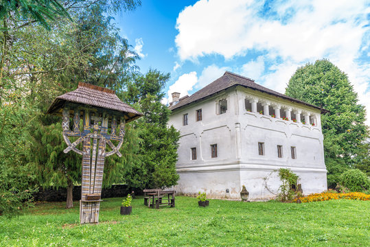 The fortified mansion (Cula in romanian) in Maldaresti, Romania