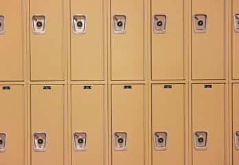 Row of School Lockers Waiting for Students to Return