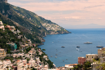Fototapeta na wymiar Positano village, from Amalfi Coast, Italy