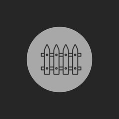 Garden fence icon