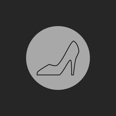 Woman shoe icon