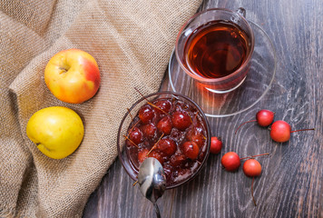 Jam from Paradise apples and tea