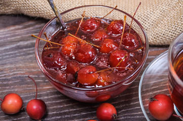 Jam from Paradise apples and tea