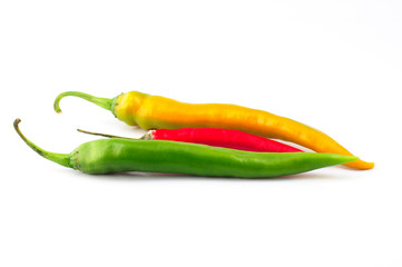 Peperoncini piccanti, peperoncini rossi gialli verdi, red hot chili. peppers