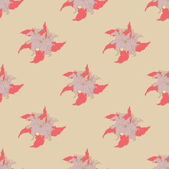 Simple cute seamless pattern