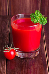 tomato juice on a table