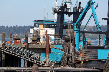 Commercial Fishing Boat in Port