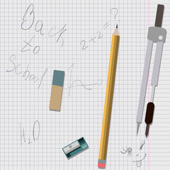 Stationery supplies are on cell sheet