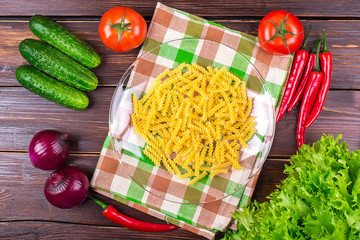 vermicelli dry with vegetables