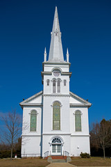 Fototapeta na wymiar Old Church against Blue Sky