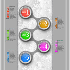 Abstract 3D Paper Infographics