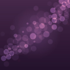 Abstract Dark Purple Background with Bokeh Defocused Lights