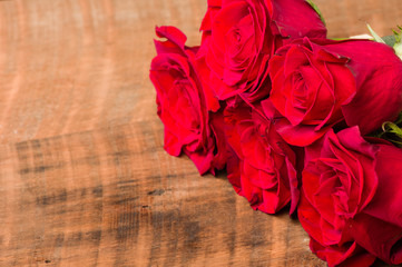 Red roses with room for text