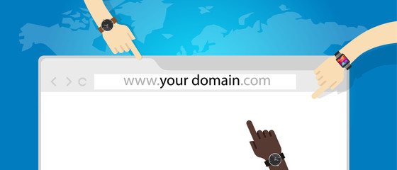 domain name web business internet concept url - obrazy, fototapety, plakaty