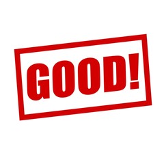 good red stamp text on white