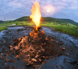 Unique small volcano