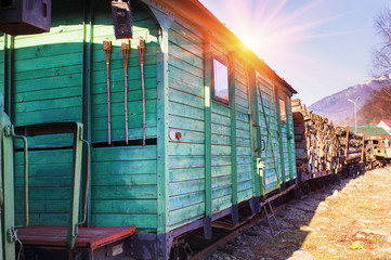 Carpathian vintage train