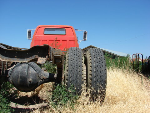 Old Red Farm Truck