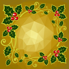 gold polygonal background