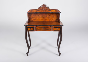 Writingtable on white background with shadows