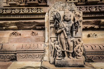 Hindu temple - Khajuraho - obrazy, fototapety, plakaty