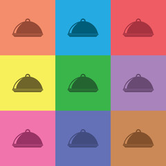Fototapeta premium illustration of food icon
