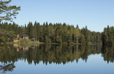 Fototapeta na wymiar Norwegian lake