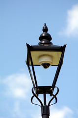 Cctv security camera camouflage as street lamp