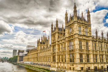 Palace of Westminster, Houses of Parliament, London, UK