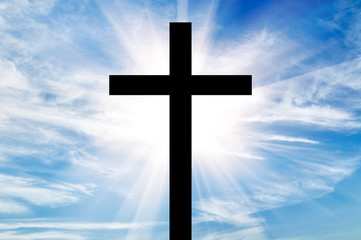 Silhouette of a cross