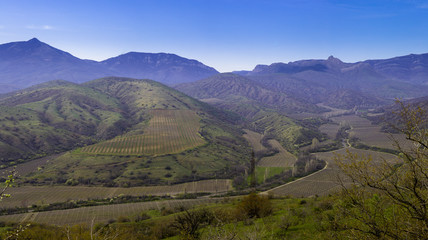 Obraz premium Mountains and hills of Crimea