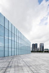 Fototapeta premium modern square and skyscrapers