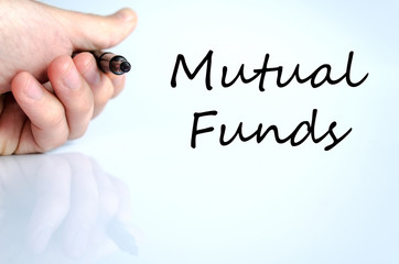 Mutual funds text concept