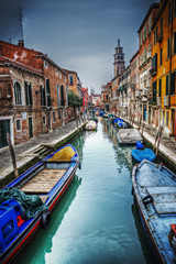 narrow canal in Venice