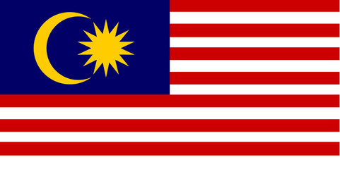vector flag of Malaysia