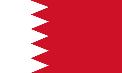 vector flag of Bahrain
