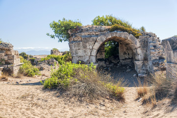 Fototapeta na wymiar Side East Necropolis Archway