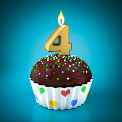 Birthday cupcake