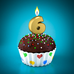 Birthday cupcake