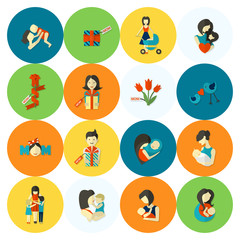 Happy Mothers Day Icons