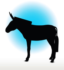 donkey silhouette