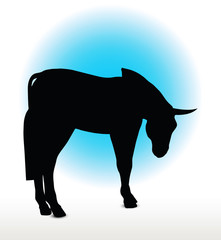 donkey silhouette