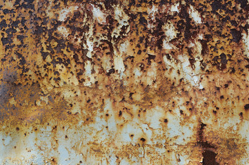 Rust texture as metal plate