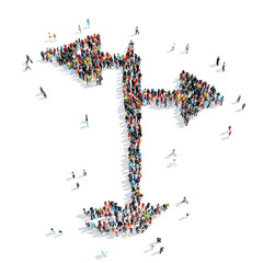 people  shape  arrow  cartoon